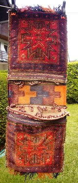 Persian 'Qashqai' Saddle Bag, 3'7" x 1'6", ca. 1960's ($45) in Ramstein, Germany