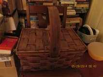 Antique Picnic Basket - Woven Lattice-Work Design in Houston, Texas