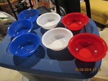 All American - Red, White, & Blue Plastic Bowls - All New in Luke AFB, Arizona